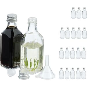 RELAXDAYS Set 20 Glass Bottles - 50ml, Screw Cap RELAXDAYS Set 20 Glass Bottles - 50ml, Screw Cap