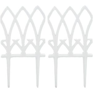 Relaxdays Garden Border Set - Cast Iron, 2 Panels, 33.5x17.5cm Relaxdays Garden Border Set - Cast Iron, 2 Panels, 33.5x17.5cm