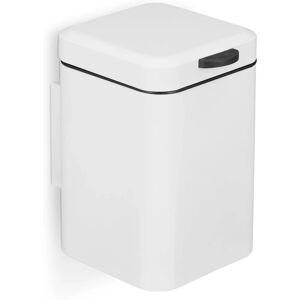 Relaxdays Wall Bathroom Trash Bin - 3L, Soft Close, Steel & Plastic Relaxdays Wall Bathroom Trash Bin - 3L, Soft Close, Steel & Plastic