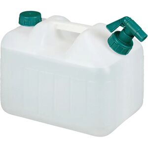 Relaxdays Water Container with Tap - 10L, BPA-Free, White & Green Relaxdays Water Container with Tap - 10L, BPA-Free, White & Green