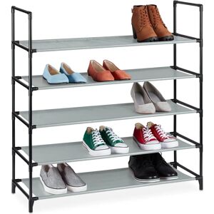 Relaxdays Shoe Rack System - 20 Pairs, Adjustable, 5 Shelves Relaxdays Shoe Rack System - 20 Pairs, Adjustable, 5 Shelves