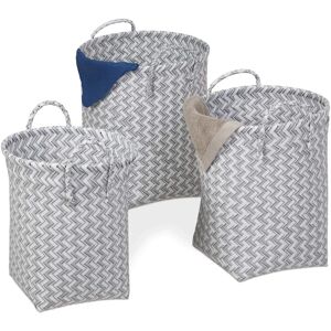RELAXDAYS Juego de 3 Cestos de Ropa Sucia con Asas RELAXDAYS Juego de 3 Cestos de Ropa Sucia con Asas