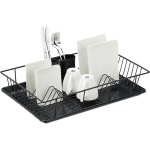 Relaxdays Sink Drainer - Space-saving, Iron & Plastic Relaxdays Sink Drainer - Space-saving, Iron & Plastic