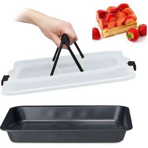 Relaxdays Ofen Rechteckige Carbonstahl - 3-in-1 Backblech Relaxdays Ofen Rechteckige Carbonstahl - 3-in-1 Backblech