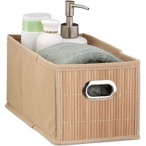 Relaxdays Bamboo Storage Basket - Rectangular, Foldable, 6L Relaxdays Bamboo Storage Basket - Rectangular, Foldable, 6L