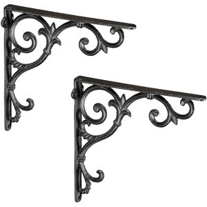 Relaxdays Shelf Brackets - Vintage Style, Cast Iron, 15kg Support Relaxdays Shelf Brackets - Vintage Style, Cast Iron, 15kg Support