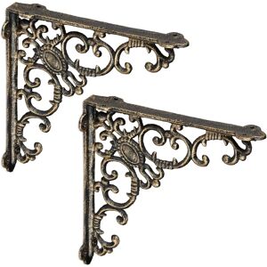 Relaxdays Bronze Baroque Shelf Supports - Shelf Brackets Relaxdays Bronze Baroque Shelf Supports - Shelf Brackets