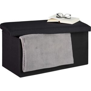 Panca contenitore Relaxdays con coperchio – Nero, 84L, Seduta imbottita Panca contenitore Relaxdays con coperchio – Nero, 84L, Seduta imbottita