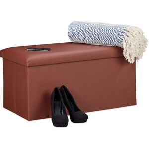 Relaxdays Storage Chest - Modern Brown Seat & Storage Relaxdays Storage Chest - Modern Brown Seat & Storage