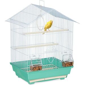 Relaxdays Bird Cage Small Birds 49x39.5x32 cm Green/Blue Relaxdays Bird Cage Small Birds 49x39.5x32 cm Green/Blue