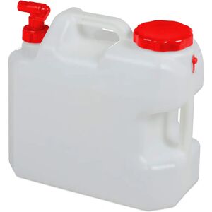 Relaxdays Water Bottle 18L White & Red - Water Container Relaxdays Water Bottle 18L White & Red - Water Container