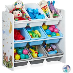 Relaxdays Children's Shelf - Colorful Toy Organizer - 9 Boxes Relaxdays Children's Shelf - Colorful Toy Organizer - 9 Boxes