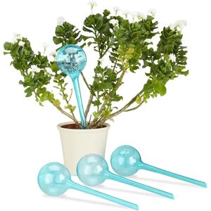 Relaxdays Bewässerungsset - 4 blaue Kugeln, 2 Wochen Einsatz Relaxdays Bewässerungsset - 4 blaue Kugeln, 2 Wochen Einsatz
