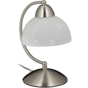 Relaxdays Vintage Tischlampe - Touch, Glas, Metall - E14 - 25x15x19cm Relaxdays Vintage Tischlampe - Touch, Glas, Metall - E14 - 25x15x19cm