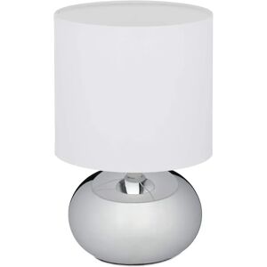 Relaxdays Silver Touch Bedside Lamp - Table Light Relaxdays Silver Touch Bedside Lamp - Table Light