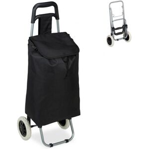 Relaxdays Carro de mano metálico - Carrito de compra ligero con 25L Relaxdays Carro de mano metálico - Carrito de compra ligero con 25L