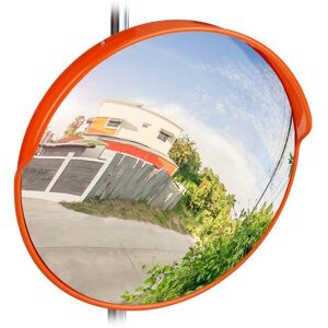 Relaxdays Red 45cm Wide-Angle Convex Mirror - Safety & Indoor/Outdoor Relaxdays Red 45cm Wide-Angle Convex Mirror - Safety & Indoor/Outdoor