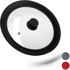 Relaxdays 4052025919627 Pan Lid - Round Black - Microwave Safe Relaxdays 4052025919627 Pan Lid - Round Black - Microwave Safe