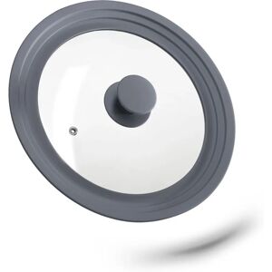 Relaxdays Glass Universal Lid - Fits 22-26 cm Pans - Safety Steam Vent Relaxdays Glass Universal Lid - Fits 22-26 cm Pans - Safety Steam Vent