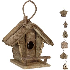 Relaxdays Wooden Birdhouse - Rustic Garden Decor - Various Sizes Relaxdays Wooden Birdhouse - Rustic Garden Decor - Various Sizes