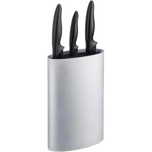 Relaxdays Silver Oval Knife Block - Kitchen Utensils Organizer Relaxdays Silver Oval Knife Block - Kitchen Utensils Organizer