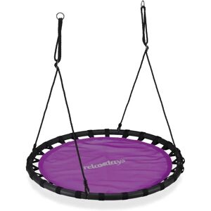 RELAXDAYS Garden Swing with Adjustable Height - Violet RELAXDAYS Garden Swing with Adjustable Height - Violet