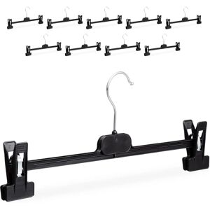 Relaxdays Hanger with Clips - Black Relaxdays Hanger with Clips - Black