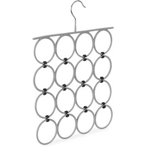 Relaxdays Space-Saving Metal Scarf Hanger - 16 Rings Relaxdays Space-Saving Metal Scarf Hanger - 16 Rings