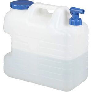 Bidon d'eau Relaxdays avec Robinet 20L - Blanc/Bleu - Publicité Bidon d'eau Relaxdays avec Robinet 20L - Blanc/Bleu - Publicité