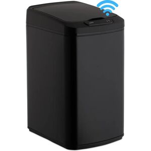 Relaxdays Waste Bin - Sensor-activated, 12 L, Modern Rectangular Relaxdays Waste Bin - Sensor-activated, 12 L, Modern Rectangular