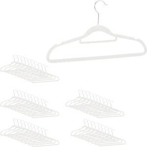 Relaxdays Set 50 appendini in velluto - Organizzatore armadio Relaxdays Set 50 appendini in velluto - Organizzatore armadio
