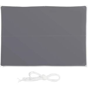Relaxdays Tenda a Vela Rettangolare Grigia - Protezione UV 30+ Relaxdays Tenda a Vela Rettangolare Grigia - Protezione UV 30+