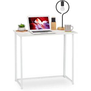Relaxdays White Foldable Desk - Office Furniture Relaxdays White Foldable Desk - Office Furniture