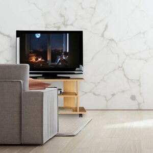 Relaxdays White TV Stand with Wheels - 45x80x40 cm Relaxdays White TV Stand with Wheels - 45x80x40 cm