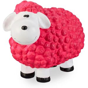 Relaxdays Pink Ceramic Sheep Garden Decor - Weatherproof & Hand-painted Relaxdays Pink Ceramic Sheep Garden Decor - Weatherproof & Hand-painted