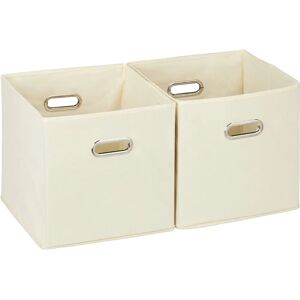 Relaxdays Storage Baskets Set - 30cm Square Fabric Organizers Relaxdays Storage Baskets Set - 30cm Square Fabric Organizers