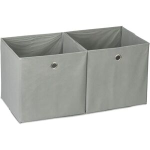 Relaxdays Gray Storage Cubes Set - 30x30x30cm - Storage Baskets Relaxdays Gray Storage Cubes Set - 30x30x30cm - Storage Baskets