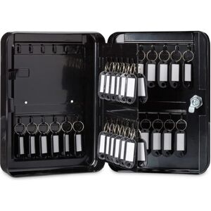 Relaxdays Black Metal Key Cabinet with 48 Hooks - Key Storage Relaxdays Black Metal Key Cabinet with 48 Hooks - Key Storage