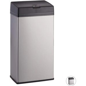 Relaxdays Stainless Steel Rectangular Waste Bin - 3L & 6L - Bathroom & Kitchen Relaxdays Stainless Steel Rectangular Waste Bin - 3L & 6L - Bathroom & Kitchen