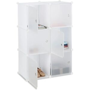 Relaxdays Wit Modulair Opslagrek - 105x70x35 cm Relaxdays Wit Modulair Opslagrek - 105x70x35 cm