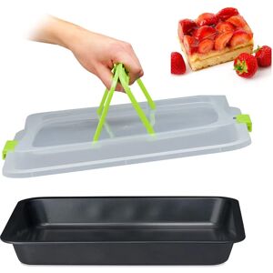 Relaxdays Oven Rectangular Carbon Steel - 3in1 Baking & Storage Relaxdays Oven Rectangular Carbon Steel - 3in1 Baking & Storage