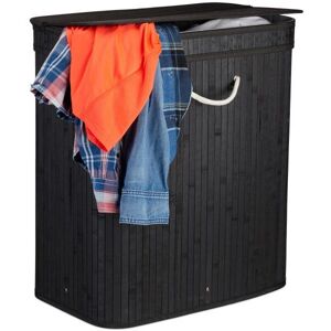 Relaxdays Cesto de ropa - 95L Bambú, MDF, Metal, Poliéster Relaxdays Cesto de ropa - 95L Bambú, MDF, Metal, Poliéster