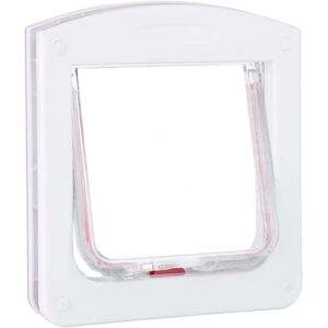 Relaxdays Magnetic Pet Door - Small Cat & Dog 4 Modes White Relaxdays Magnetic Pet Door - Small Cat & Dog 4 Modes White