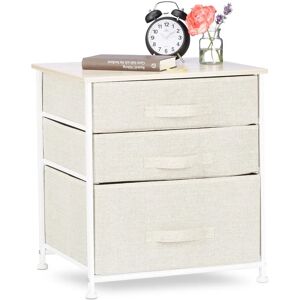 Relaxdays Storage Unit - Beige - 3-5 Fabric Drawers Relaxdays Storage Unit - Beige - 3-5 Fabric Drawers