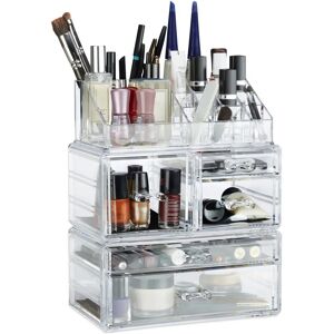 Relaxdays Acrylic Makeup Organizer - 21 Compartments Relaxdays Acrylic Makeup Organizer - 21 Compartments