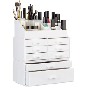 Relaxdays Makeup Organizer - 24 Compartments - White - Makeup Organizer Relaxdays Makeup Organizer - 24 Compartments - White - Makeup Organizer