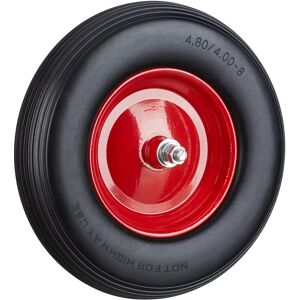 Relaxdays Heavy Duty Rubber Wheel - 39cm for Wheelbarrow - Black Relaxdays Heavy Duty Rubber Wheel - 39cm for Wheelbarrow - Black