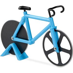 Relaxdays cortador de pizza de bicicleta - Roda de aço inoxidável, antiaderente, suporte decorativo - Utensílio de cozinha Relaxdays cortador de pizza de bicicleta - Roda de aço inoxidável, antiaderente, suporte decorativo - Utensílio de cozinha