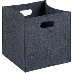 Relaxdays Storage Box - Black - 30x30x30 cm Relaxdays Storage Box - Black - 30x30x30 cm