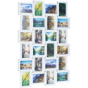 Relaxdays White Photo Collage Frame - Wall Mount - 24 Photos Relaxdays White Photo Collage Frame - Wall Mount - 24 Photos